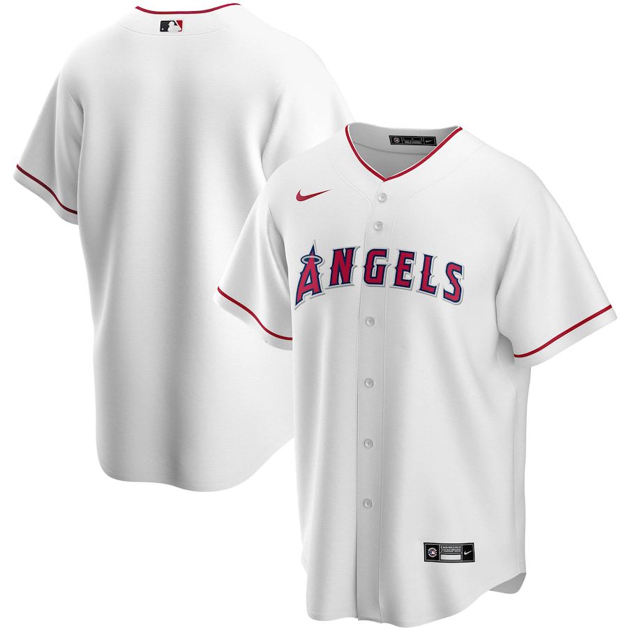 Youth Los Angeles Angels Nike White Home Replica Team MLB Jerseys->youth mlb jersey->Youth Jersey